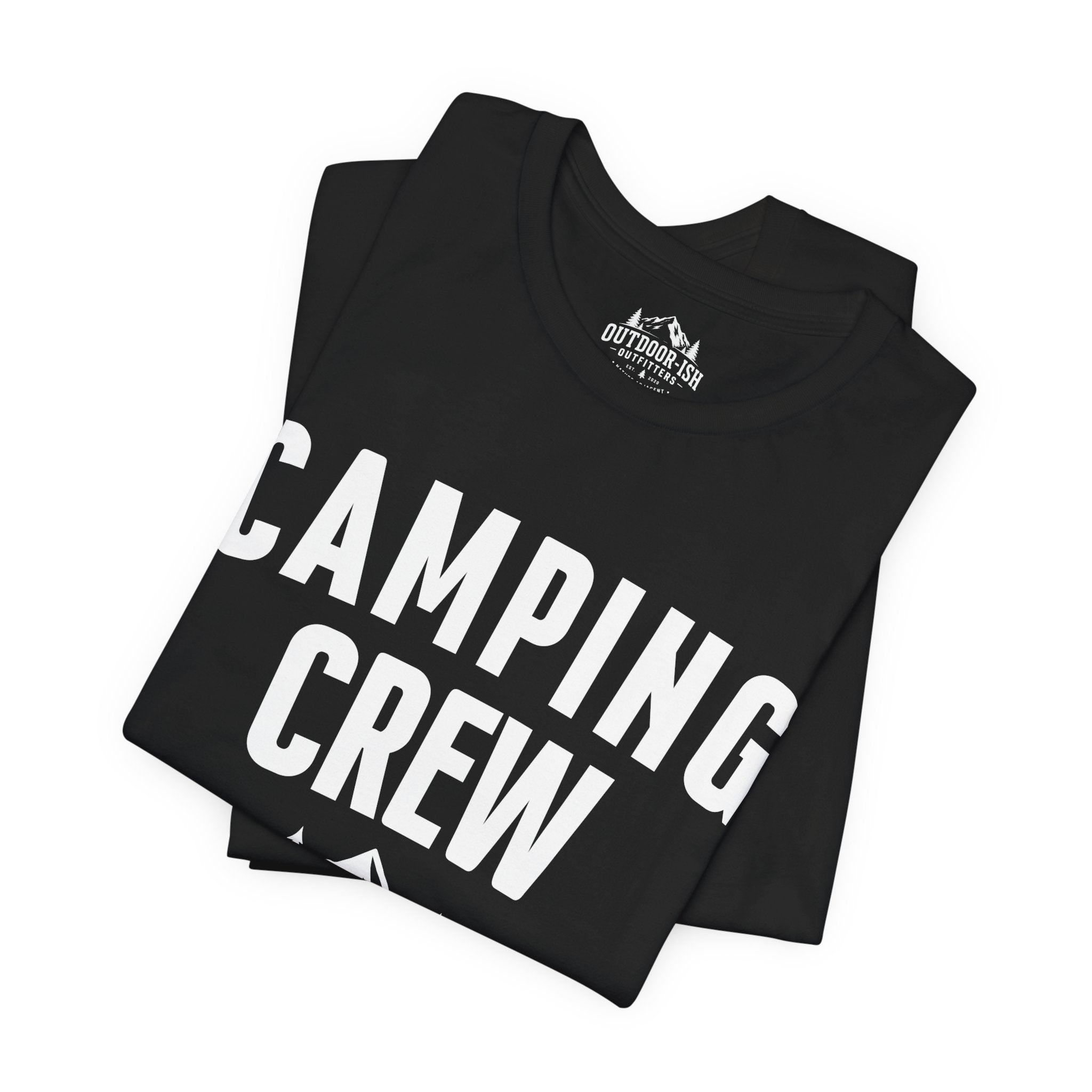 Camping Crew T‑Shirt — 'Glampers Wanted' Graphic Tee for Outdoor Lovers