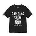 Camping Crew T‑Shirt — 'Glampers Wanted' Graphic Tee for Outdoor Lovers